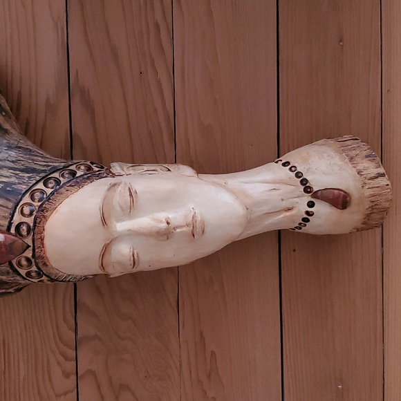 Al One Piece Wood Sculpture - Picture 2 of 7